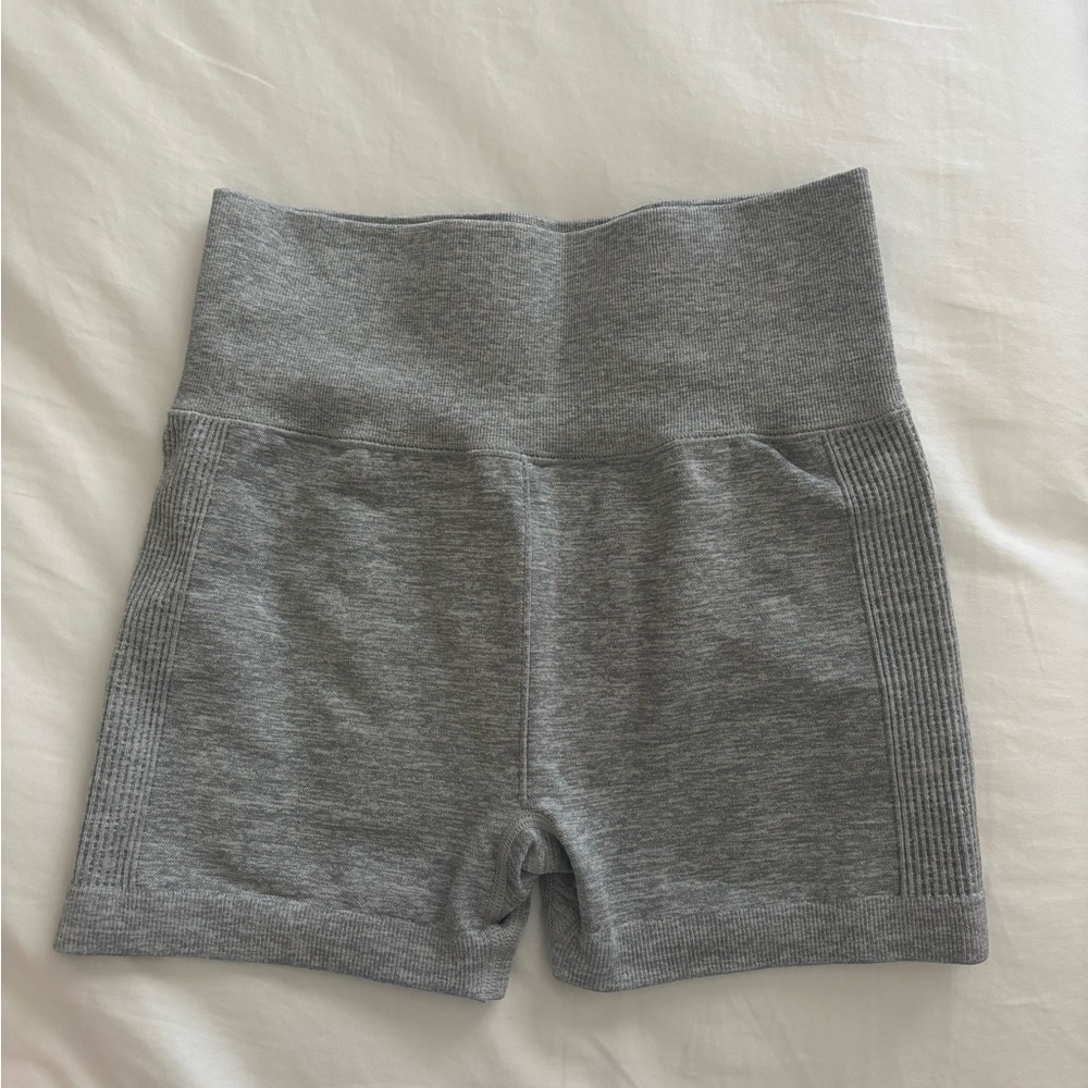 Forever 21 Gray High-Rise Bike Shorts